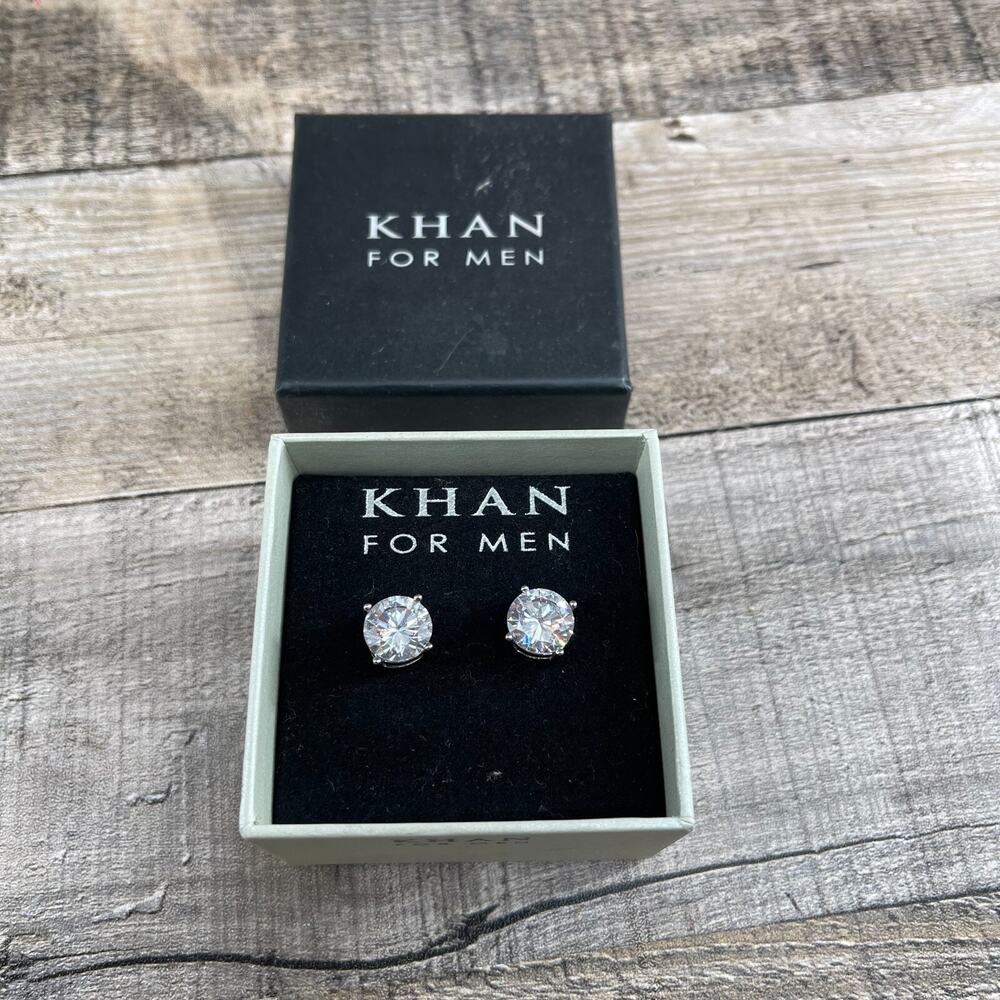 Khan For Men Large Stud Earrings
